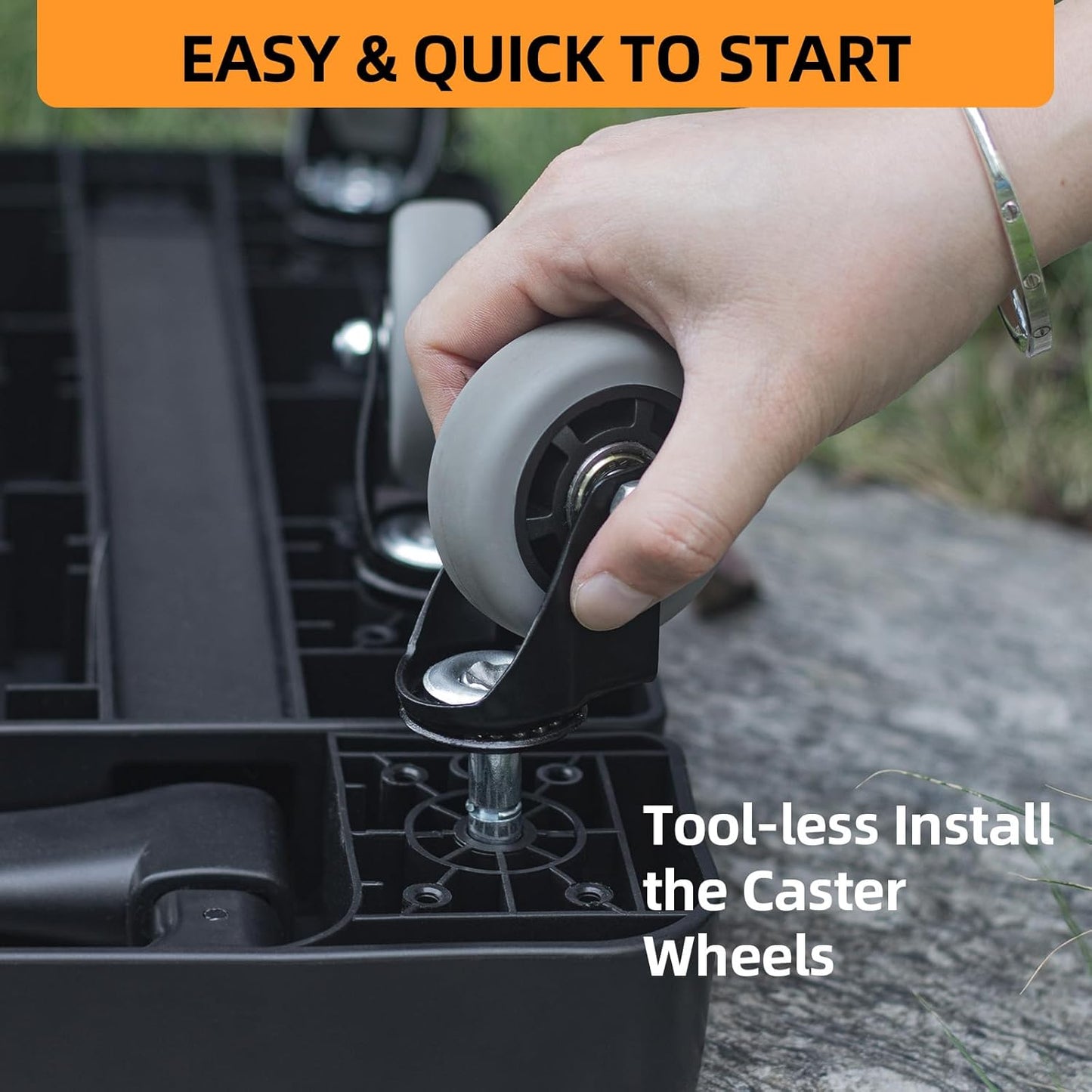 Heavy Duty Folding Hand Trucks with 6 Wheels & 2 Elastic Ropes