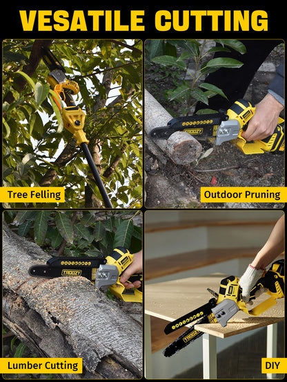 8-INCH Cordless Pole Saw with 21V 4.0Ah Battery Powered