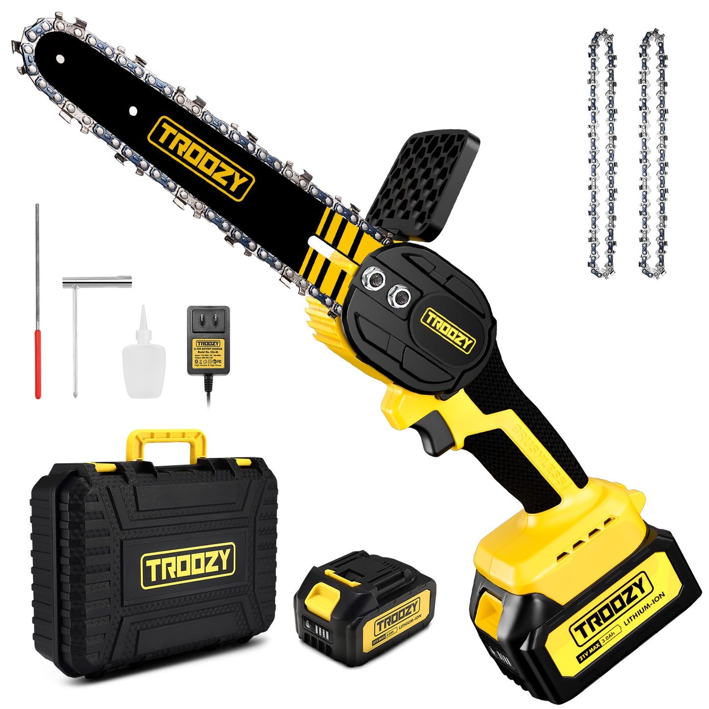 Troozy Mini Chainsaw Cordless 6 Inch